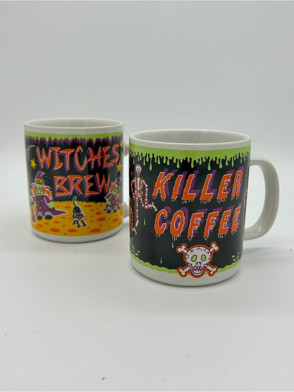 Vintage 1990s Stanley Papel Halloween Coffee Mug Set (Pair)